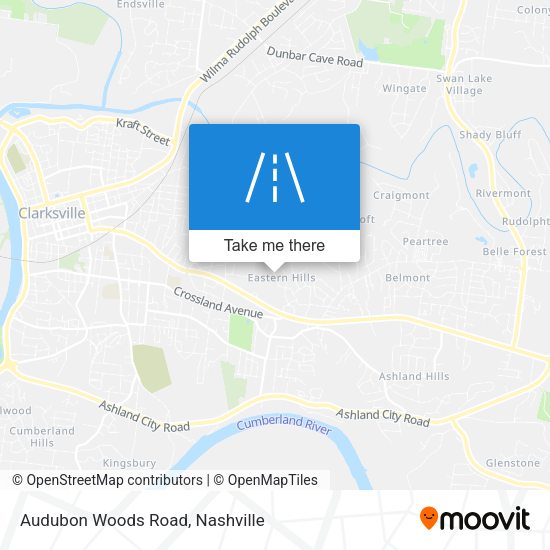 Audubon Woods Road map