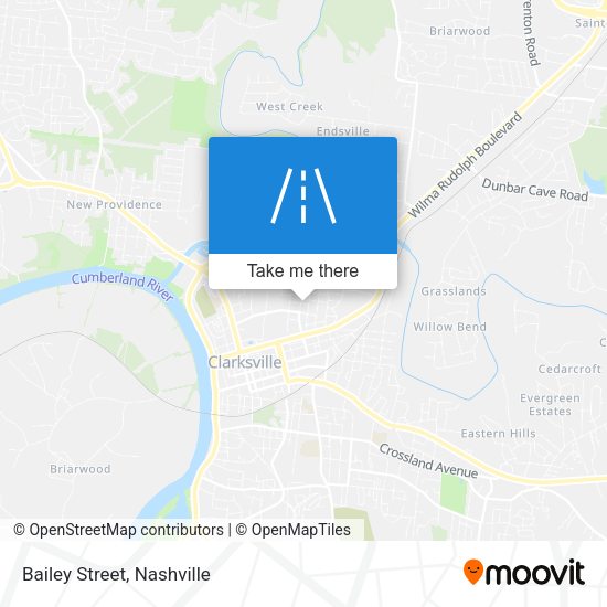 Mapa de Bailey Street