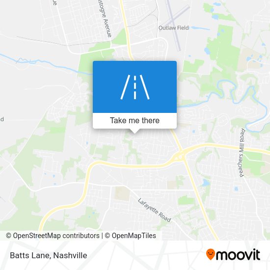Mapa de Batts Lane