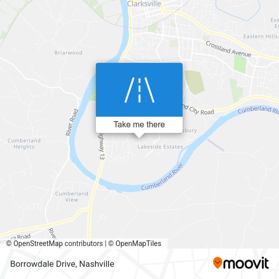 Mapa de Borrowdale Drive