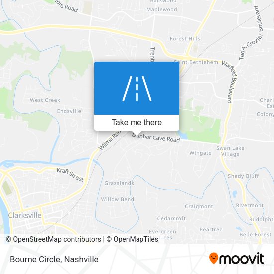 Mapa de Bourne Circle