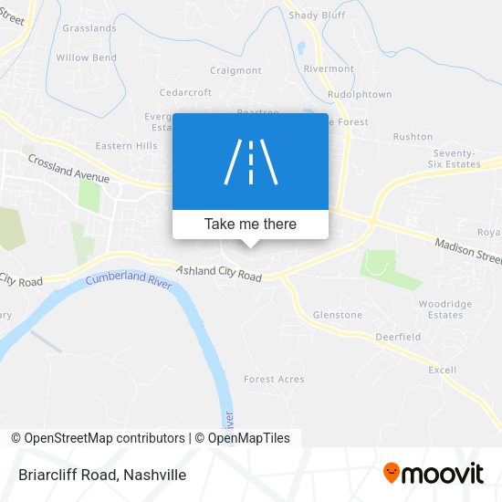 Mapa de Briarcliff Road