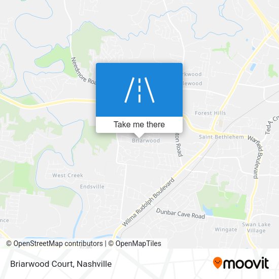 Mapa de Briarwood Court