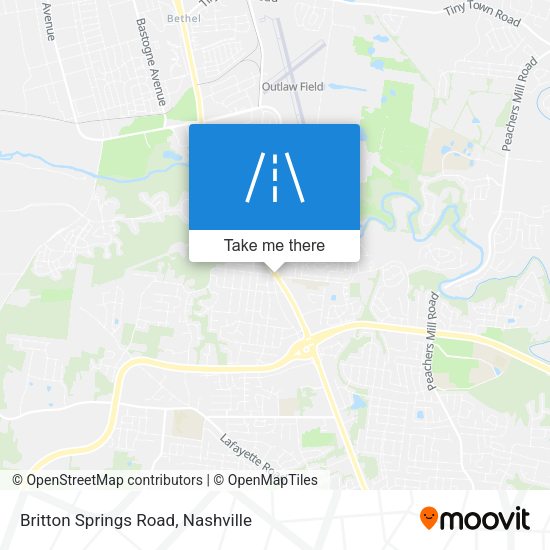 Mapa de Britton Springs Road