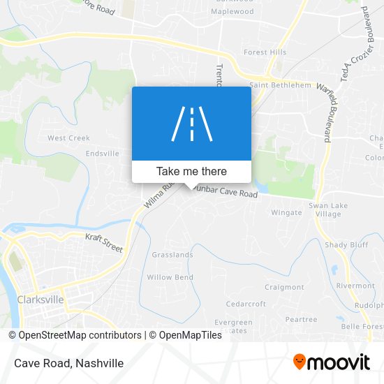 Mapa de Cave Road