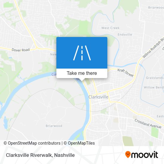 Clarksville Riverwalk map
