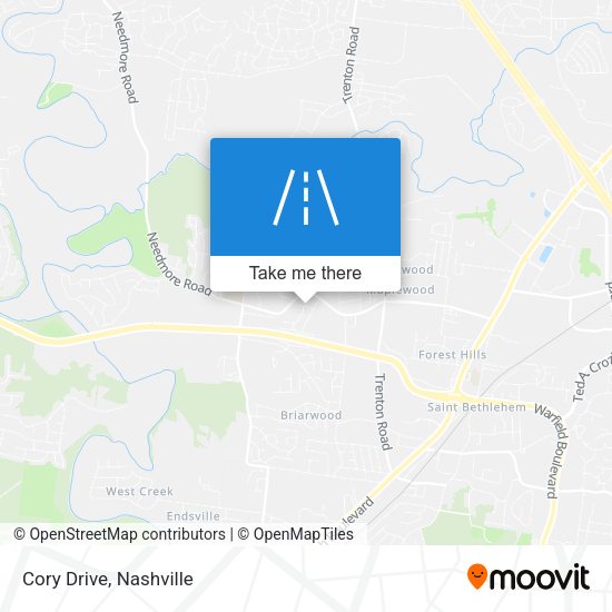 Mapa de Cory Drive