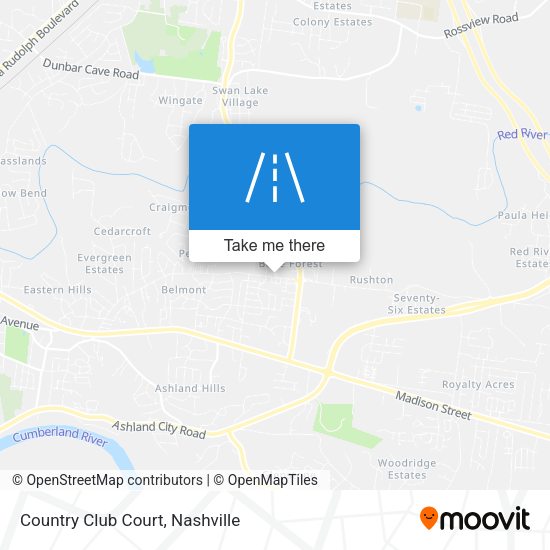 Country Club Court map
