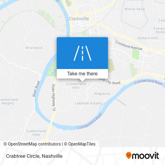 Mapa de Crabtree Circle