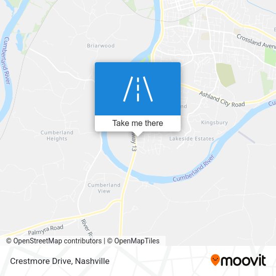 Mapa de Crestmore Drive