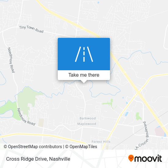 Mapa de Cross Ridge Drive
