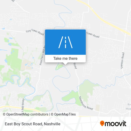 East Boy Scout Road map