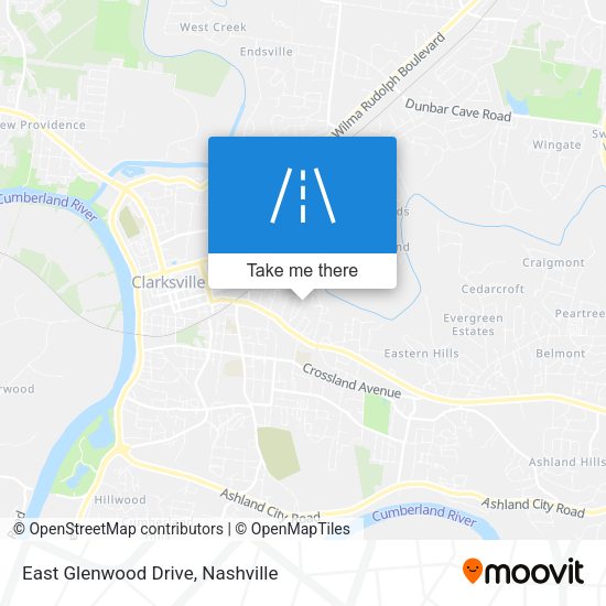 Mapa de East Glenwood Drive