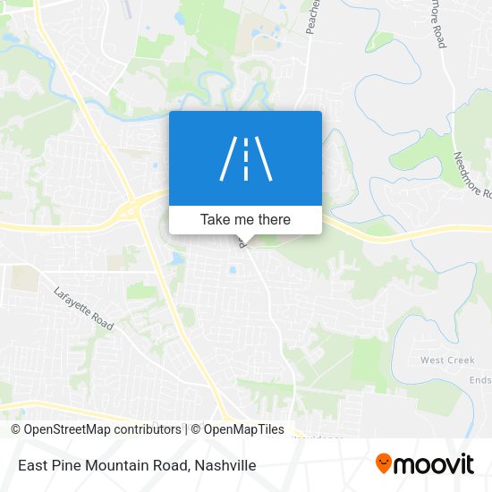 East Pine Mountain Road map