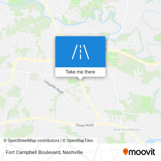 Mapa de Fort Campbell Boulevard