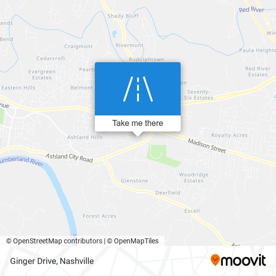 Ginger Drive map