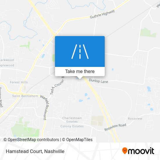 Mapa de Hamstead Court