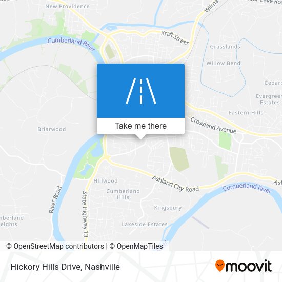 Hickory Hills Drive map