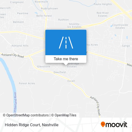 Hidden Ridge Court map