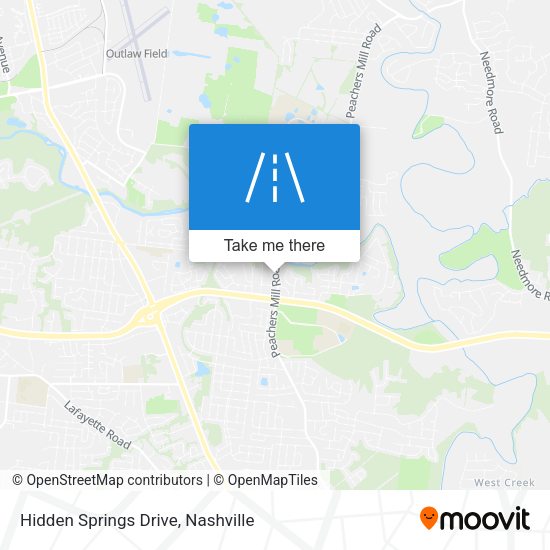 Mapa de Hidden Springs Drive