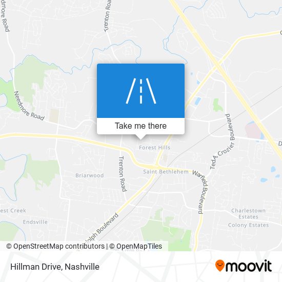 Hillman Drive map