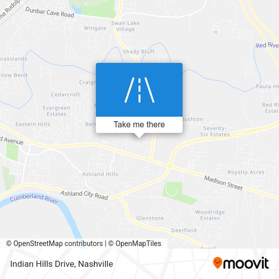Indian Hills Drive map