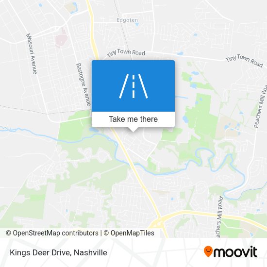 Kings Deer Drive map