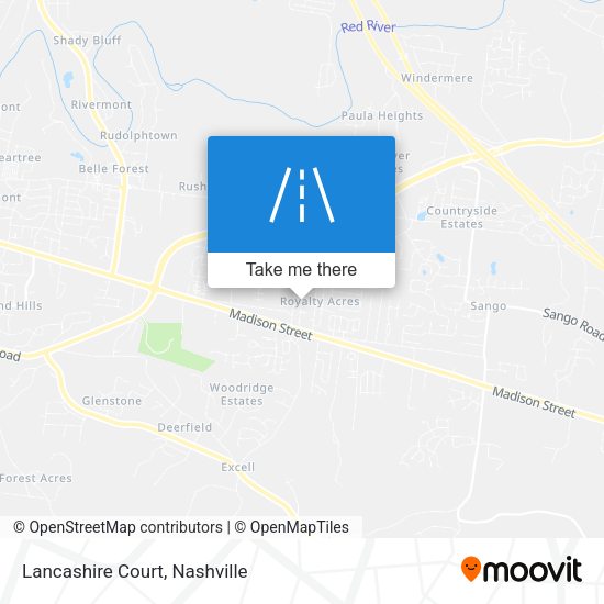 Mapa de Lancashire Court