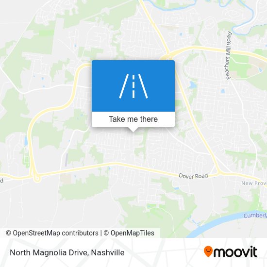 North Magnolia Drive map