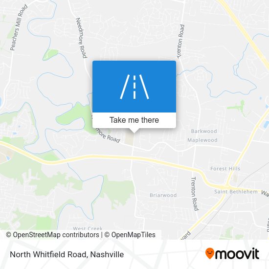 North Whitfield Road map