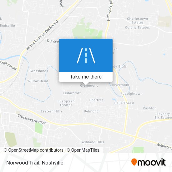 Mapa de Norwood Trail
