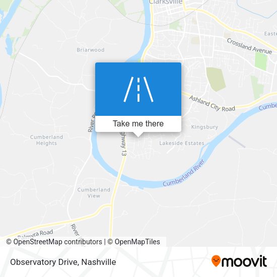 Observatory Drive map