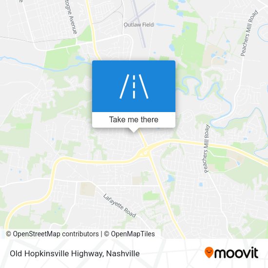 Old Hopkinsville Highway map