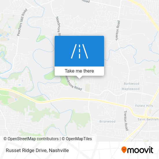 Mapa de Russet Ridge Drive