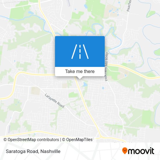 Saratoga Road map