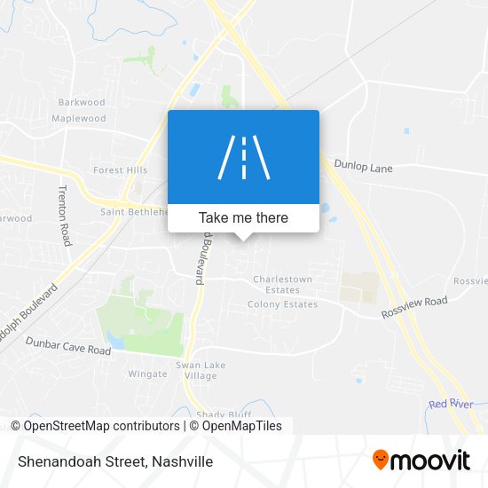 Mapa de Shenandoah Street