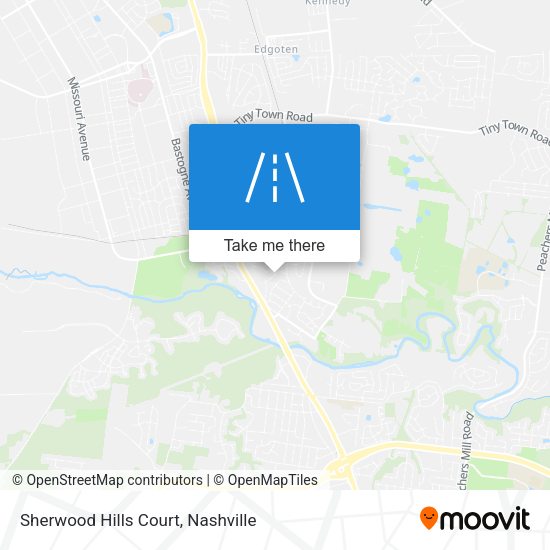 Sherwood Hills Court map
