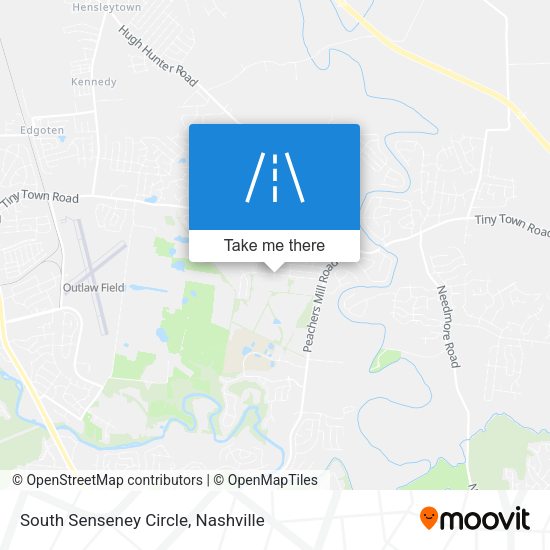 South Senseney Circle map