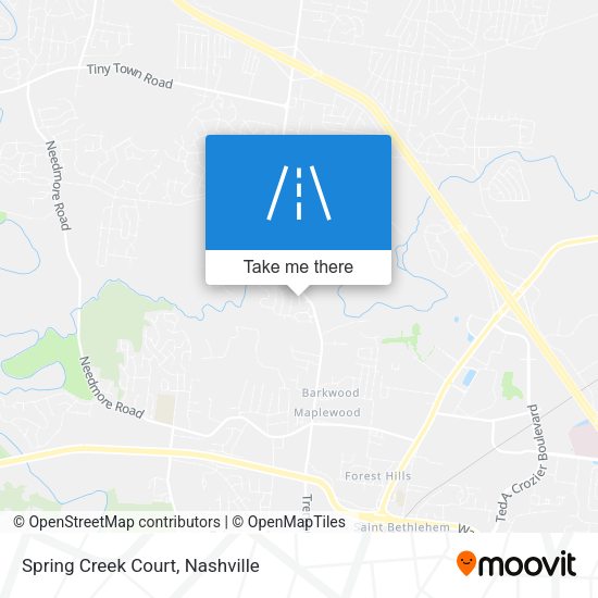 Mapa de Spring Creek Court