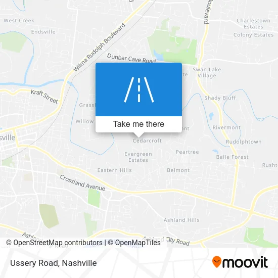 Ussery Road map