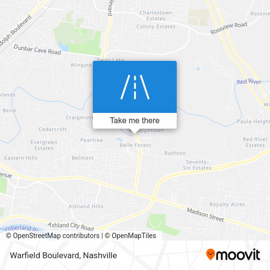 Warfield Boulevard map