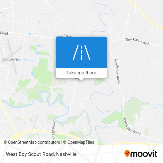 West Boy Scout Road map