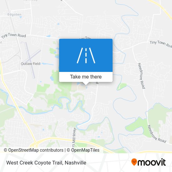 West Creek Coyote Trail map