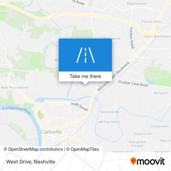 Mapa de West Drive