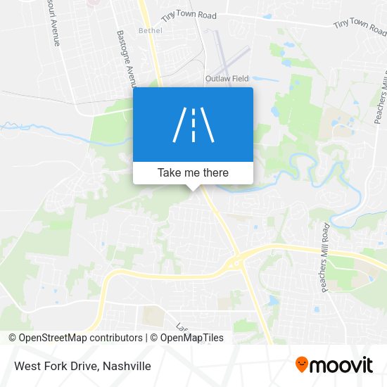Mapa de West Fork Drive
