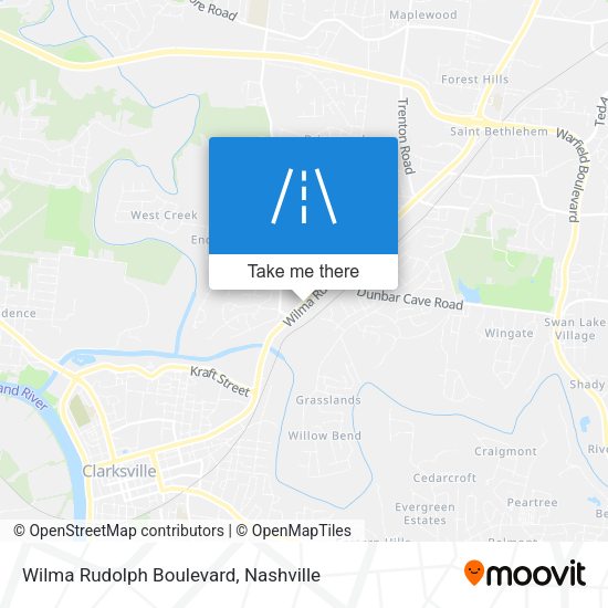 Wilma Rudolph Boulevard map