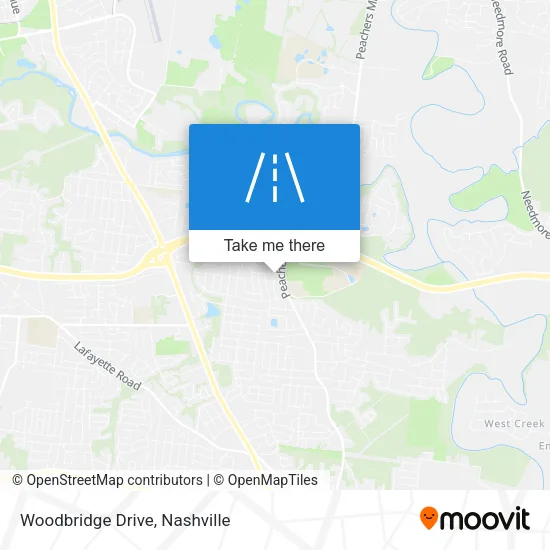 Woodbridge Drive map