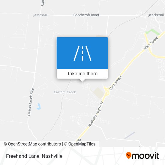 Mapa de Freehand Lane