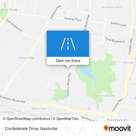Confederate Drive map