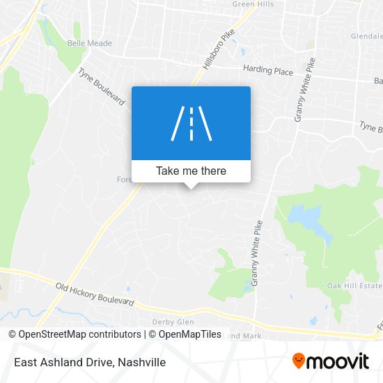 East Ashland Drive map